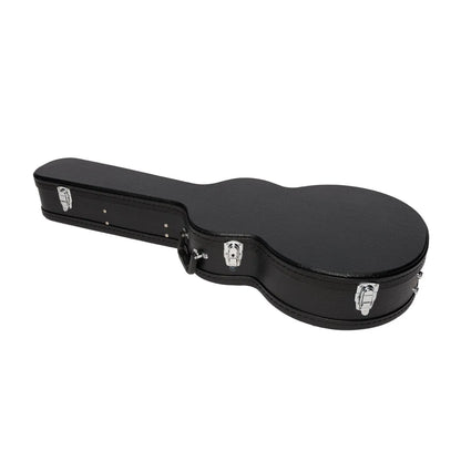 J&D AG20 Deluxe Hard Case for Electric Guitar - Black Vinyl, Heavy Duty Plywood, Padded Interior, Accessories Compartment, Lockable Latch — view 3