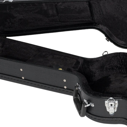 J&D AG20 Deluxe Hard Case for Electric Guitar - Black Vinyl, Heavy Duty Plywood, Padded Interior, Accessories Compartment, Lockable Latch — view 6
