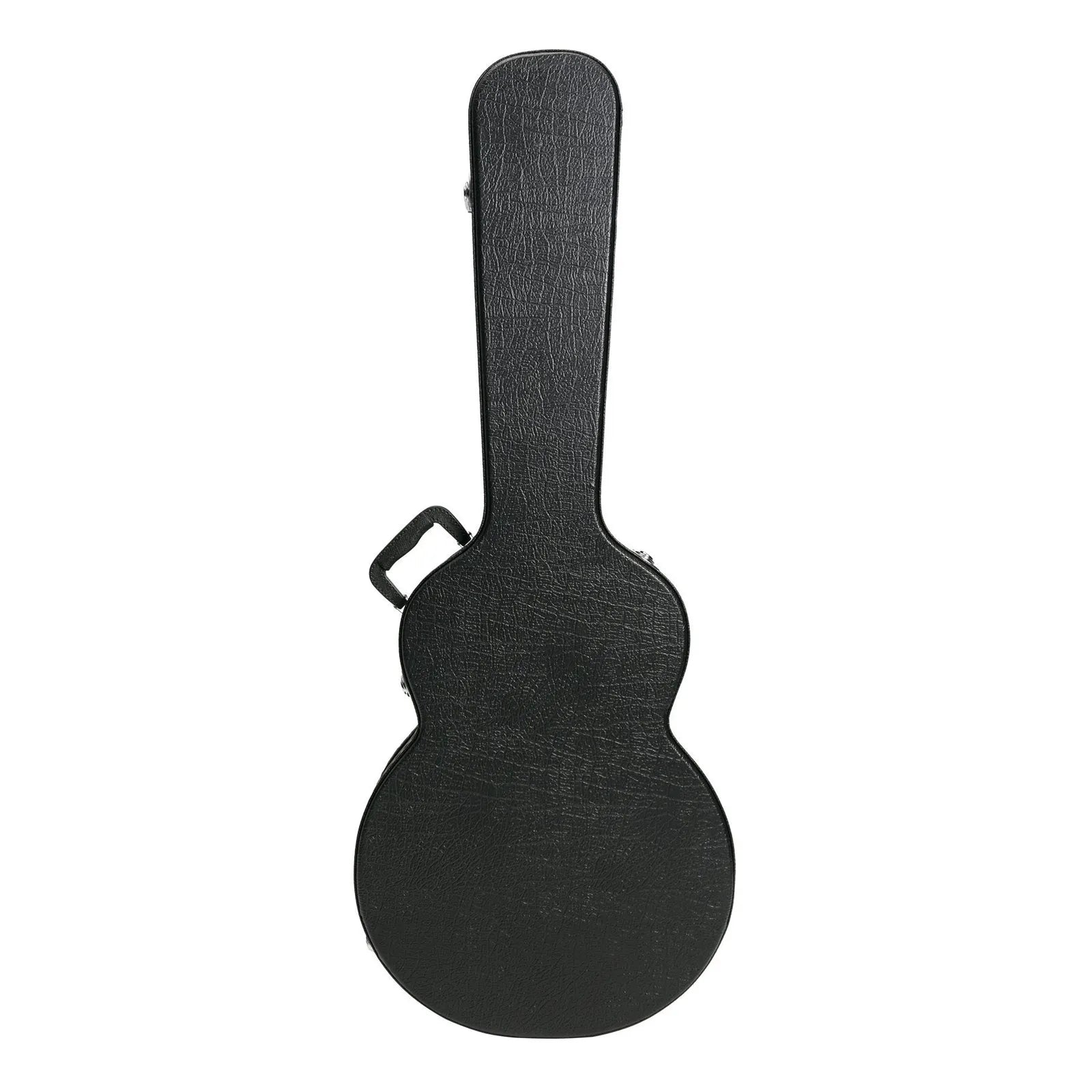 J&D AG20 Deluxe Hard Case for Electric Guitar - Black Vinyl, Heavy Duty Plywood, Padded Interior, Accessories Compartment, Lockable Latch