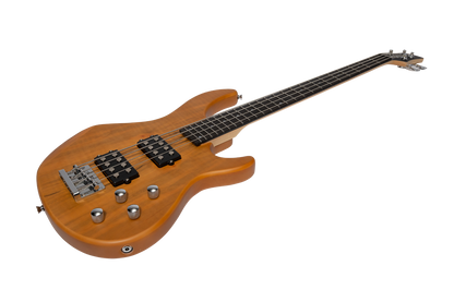 J&D Luthiers 4-String T-Style Active Electric Bass Guitar Natural Satin JDL-CB1-NST — view 2