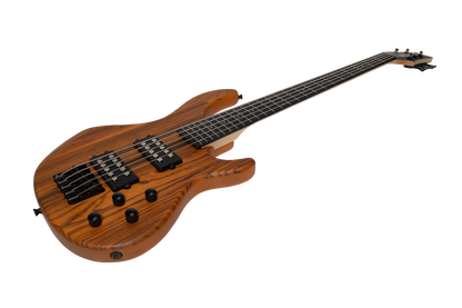 J&D Luthiers 5-String T-Style Active Electric Bass Guitar Natural Satin JDL-CB1/5-NST — view 2