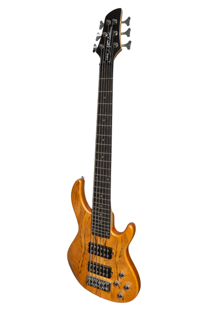 J&D Luthiers 6-String T-Style Active Electric Bass Guitar Natural Satin JDL-CB1/6-NST