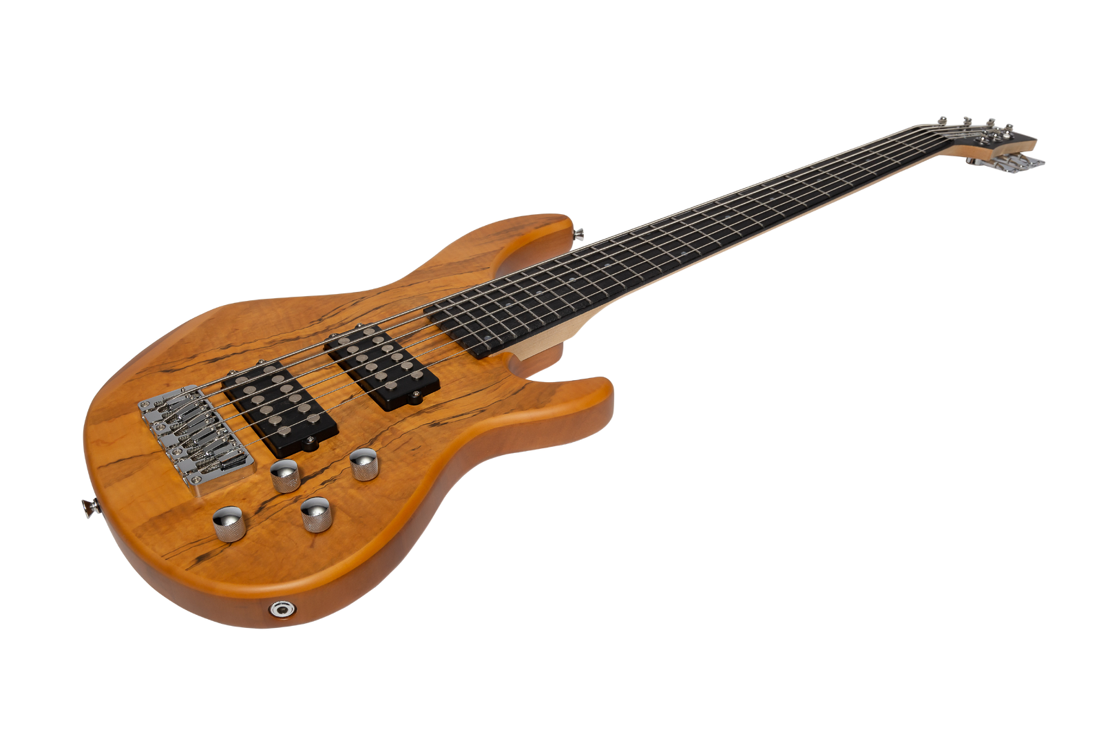J&D Luthiers 6-String T-Style Active Electric Bass Guitar Natural Satin JDL-CB1/6-NST — view 2