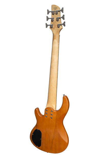 J&D Luthiers 6-String T-Style Active Electric Bass Guitar Natural Satin JDL-CB1/6-NST — view 3