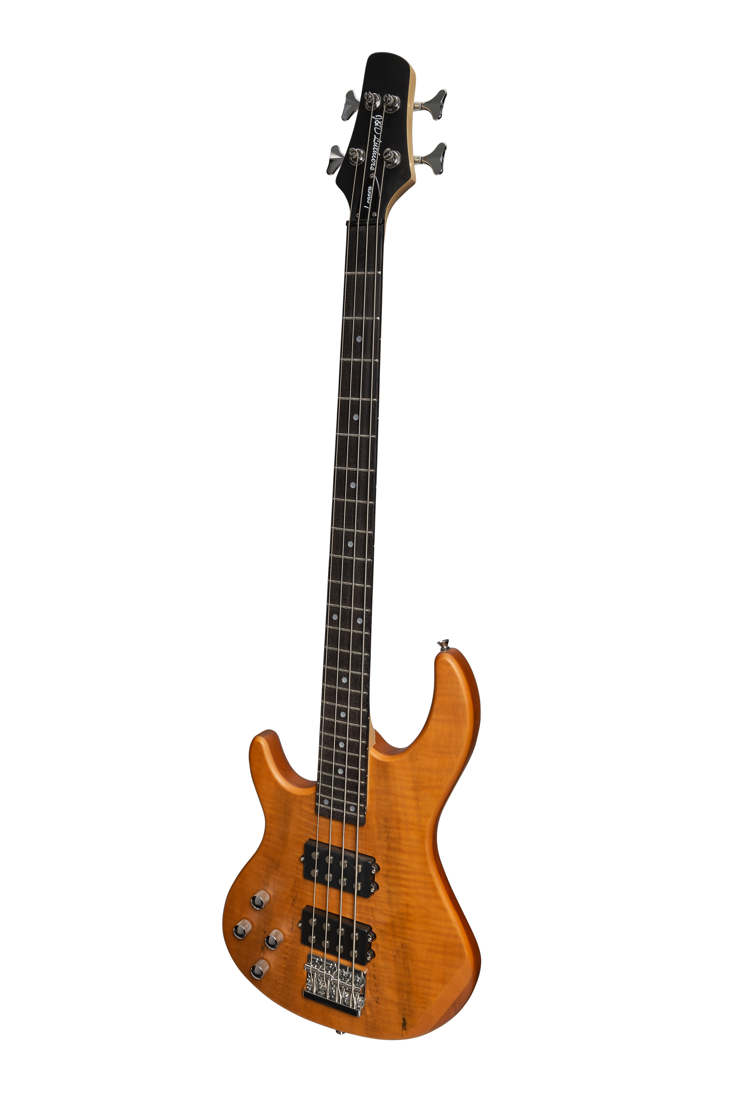 J&D Luthiers 4-String T-Style Active Electric Bass Guitar Left Handed Natural Satin JDL-CB1L-NST