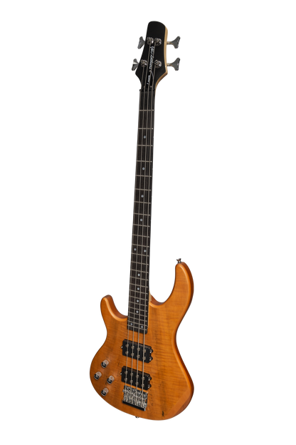 J&D Luthiers 4-String T-Style Active Electric Bass Guitar Left Handed Natural Satin JDL-CB1L-NST