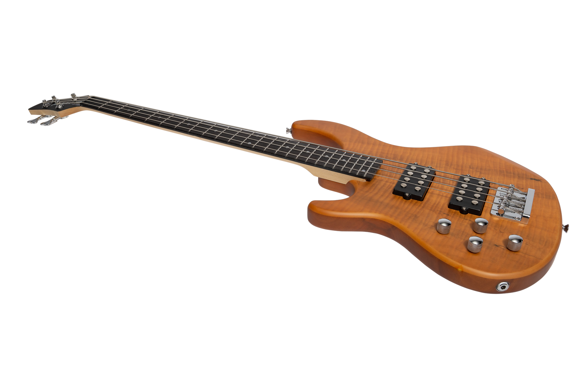 J&D Luthiers 4-String T-Style Active Electric Bass Guitar Left Handed Natural Satin JDL-CB1L-NST — view 2
