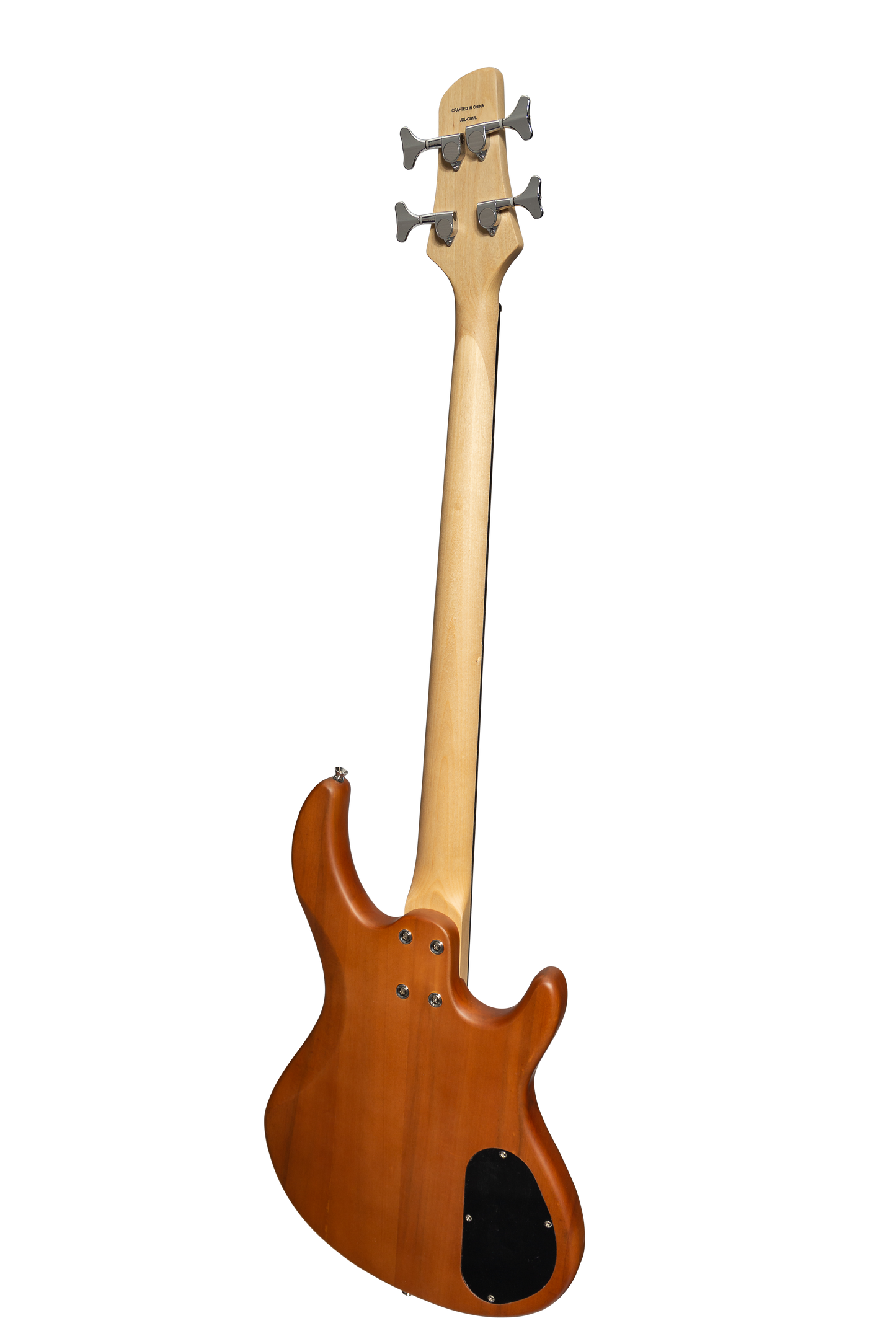 J&D Luthiers 4-String T-Style Active Electric Bass Guitar Left Handed Natural Satin JDL-CB1L-NST — view 3