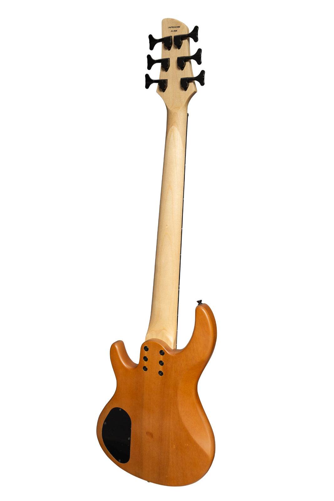 J&D Luthiers 6-String M-Style Contemporary Electric Bass Guitar Natural Satin — view 2