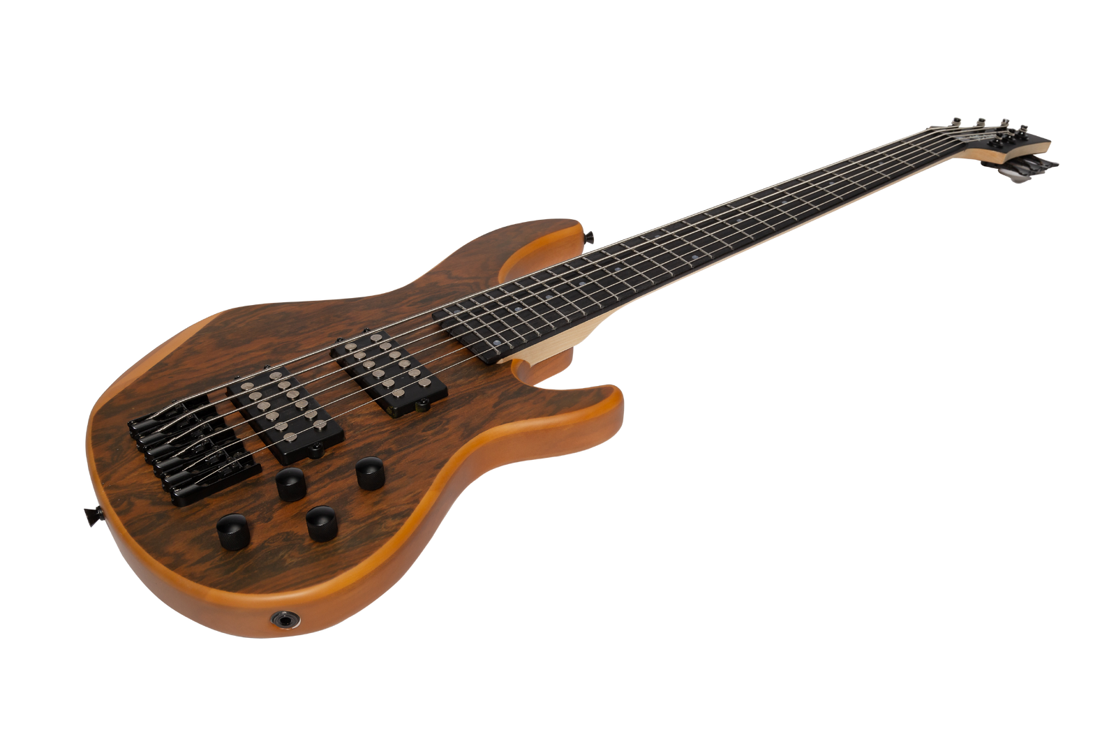J&D Luthiers 6-String M-Style Contemporary Electric Bass Guitar Natural Satin — view 3
