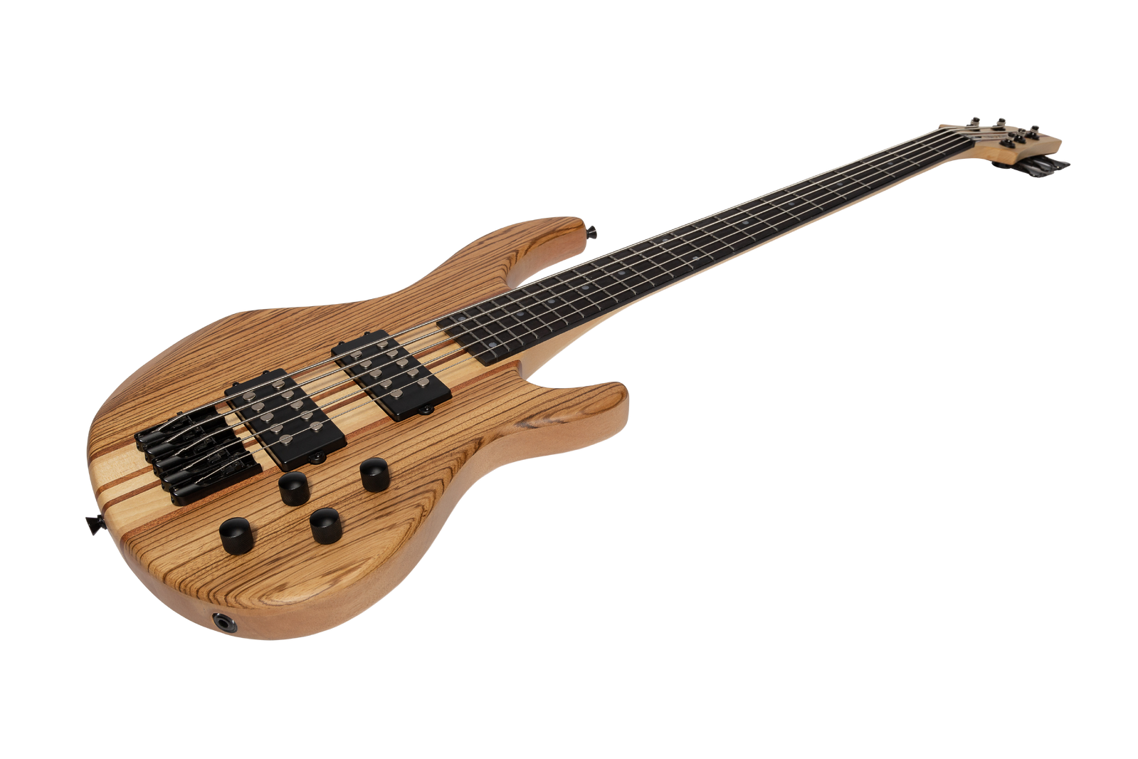 J&D Luthiers 5-String Neck Through Active Electric Bass Guitar Natural Satin JDL-CTNB5-NST — view 3