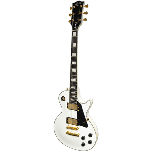 J&D Luthiers LP Custom-Style Electric Guitar (White)