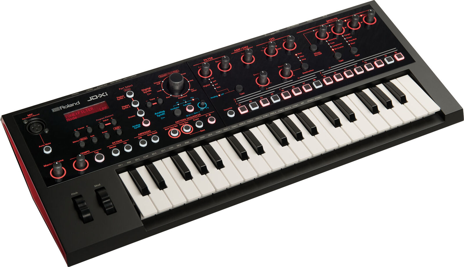ROLAND JD-XI - Compact Analog/Digital Crossover Synth with 37 Mini Keys, SuperNATURAL Sounds, and Hands-On Control — view 3