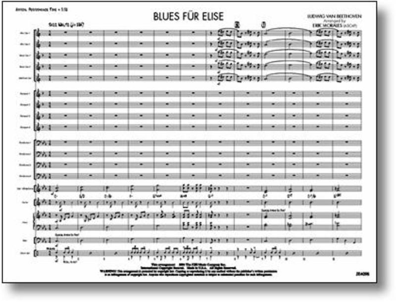 Blues Fur Elise Junior Ensemble Arr Morales (Music Score/Parts) Book