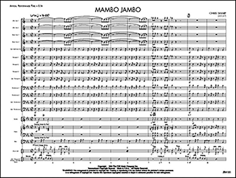 Mambo Jambo JE2.5 Jazz Ensemble Full Score by Chris Sharp