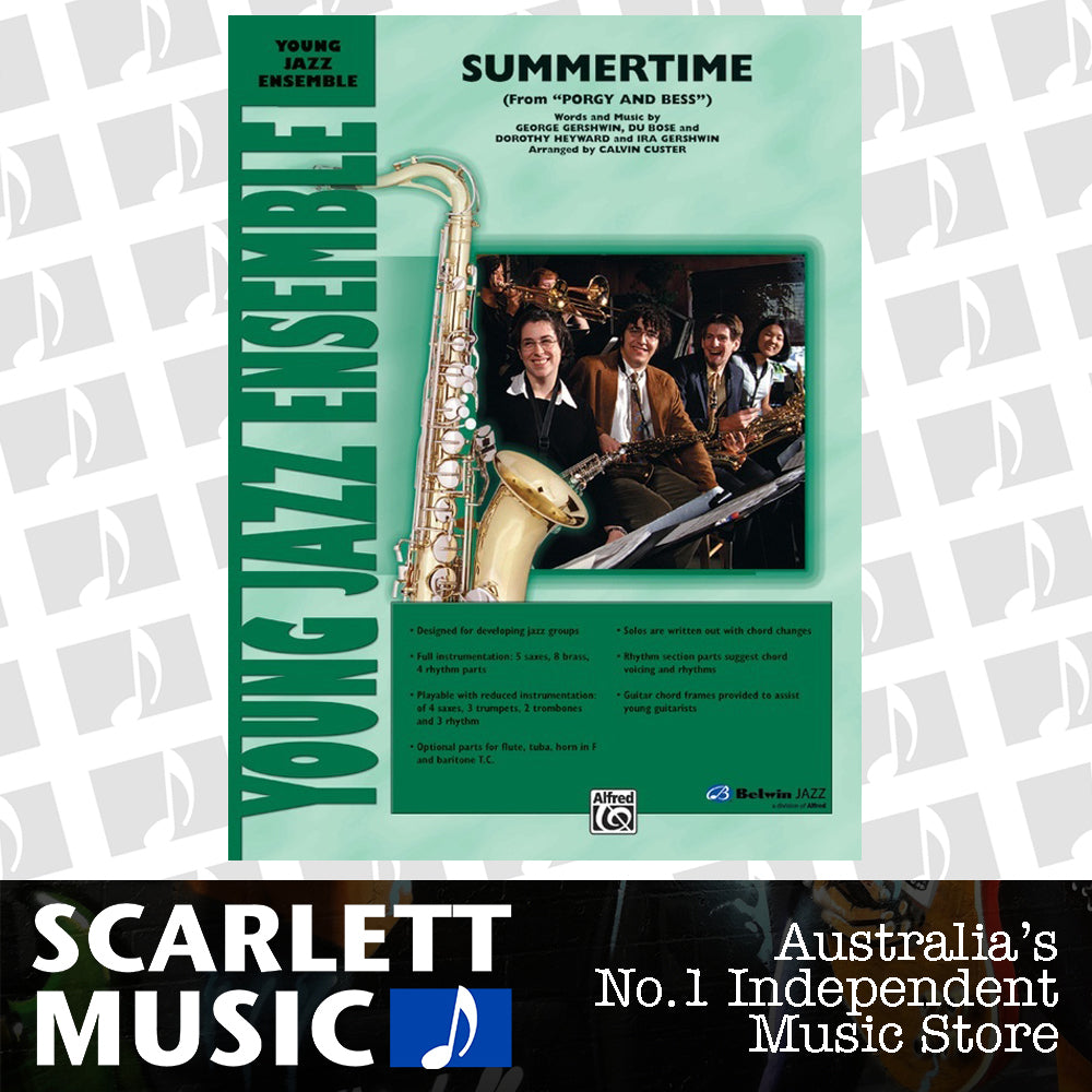 Summertime Jazz Ensemble Grade 2 Sheet Music Score — view 2