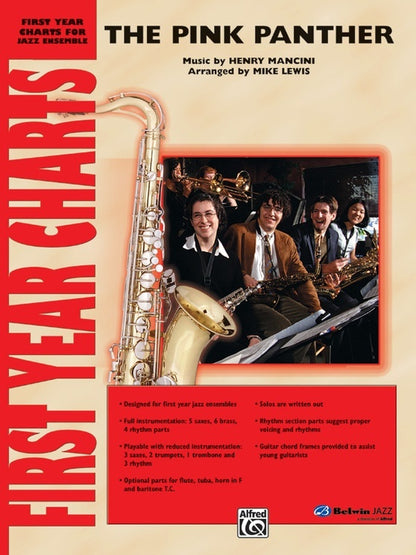 Pink Panther Jazz Ensemble Grade 1 Score