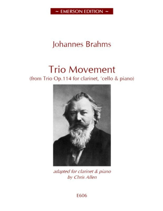 Brahms - Trio Movement From Op 114 Clarinet/Piano (Softcover Book)