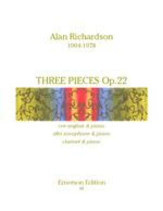 Richardson - Three Pieces Op 22 Cor Anglais/Piano (Softcover Book)