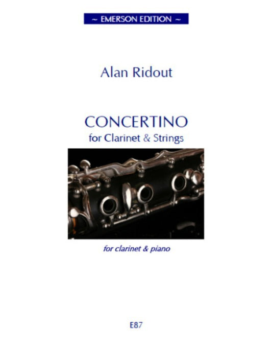 Ridout - Concertino Clarinet/Piano (Softcover Book)