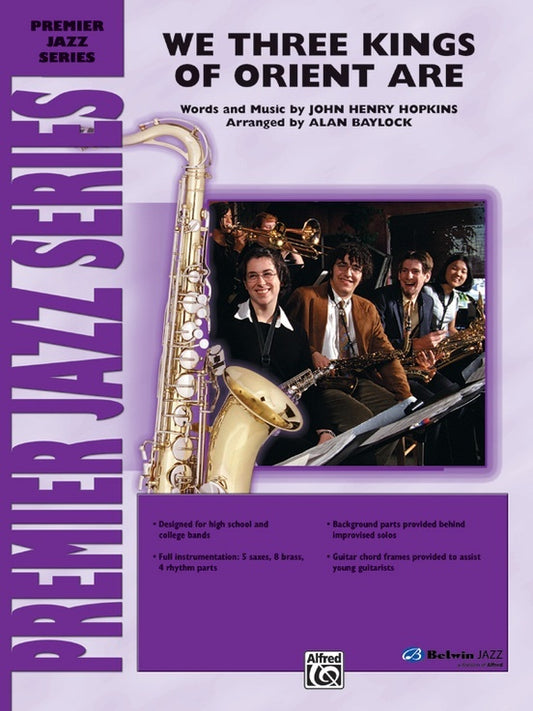 We Three Kings of Orient Are Jazz Ensemble Sheet Music Grade 4.5 Score