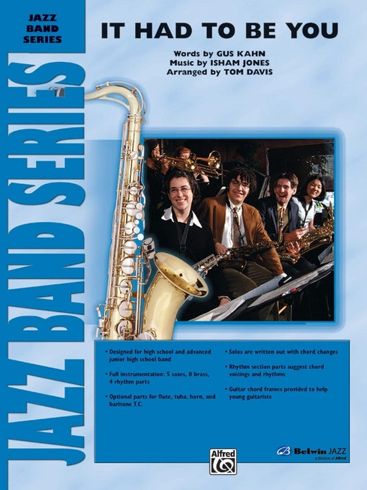 It Had To Be You Jazz Ensemble Sheet Music Grade 3