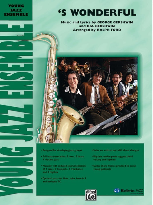 Gershwin Standard Jazz Ensemble Arrangement by Ralph Ford