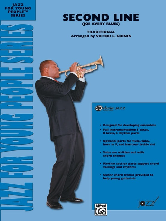 Second Line - Joe Avery Blues Jazz Ensemble Sheet Music Grade 3 Score