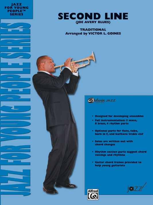 Second Line - Joe Avery Blues Jazz Ensemble Sheet Music Grade 3 Score