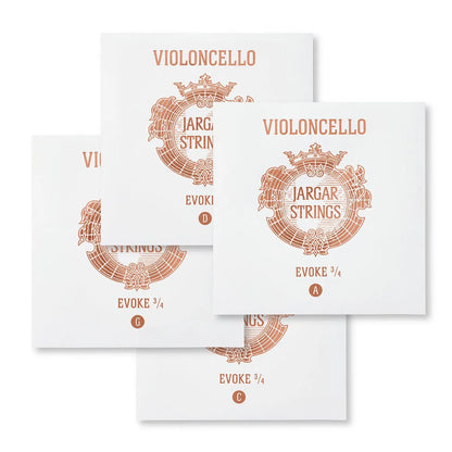 Jargar Evoke Cello 3/4 Medium String Set [JEV400.3/4] — view 3