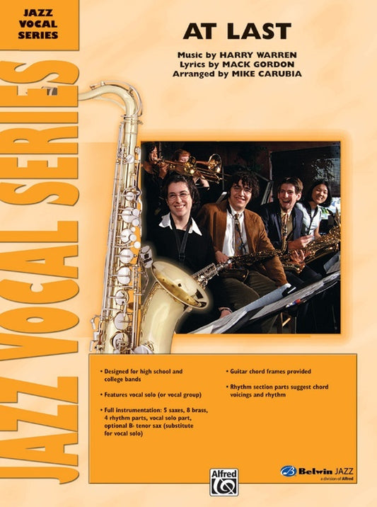 At Last Jazz Ensemble Sheet Music for 4 Vocalists
