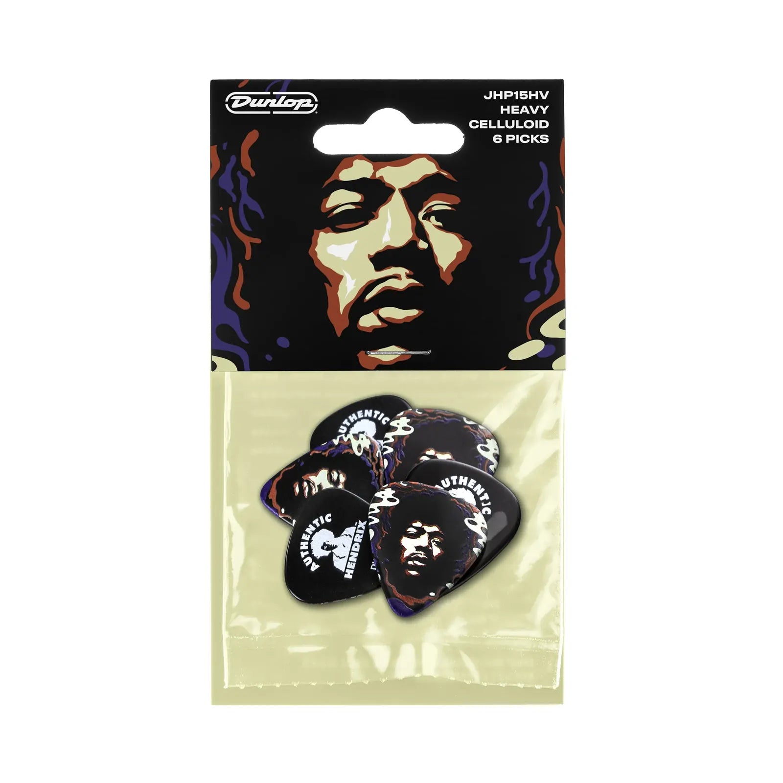Jim Dunlop Dunlop Hendrix Star Haze Guitar Picks - Jimi Hendrix '69 Psych Series 6 Pack — view 2