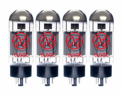 JJ Electronic 6L6GC Power Tubes Matched Quad 30W Beam Pentode