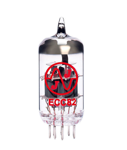 JJ Electronic ECC82/12AU7 Preamplifying Tube - Medium Gain A.F. Double Triode for Audio and Guitar Amplifiers