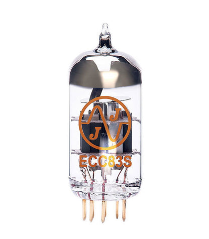 JJ Electronic ECC83/12AX7 Gold Pin Preamplifying Tube - High Gain, Low Noise, Double Triode