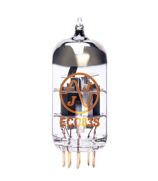 JJ Electronic ECC83/12AX7 Gold Pin Preamplifying Tube - High Gain, Low Noise, Double Triode