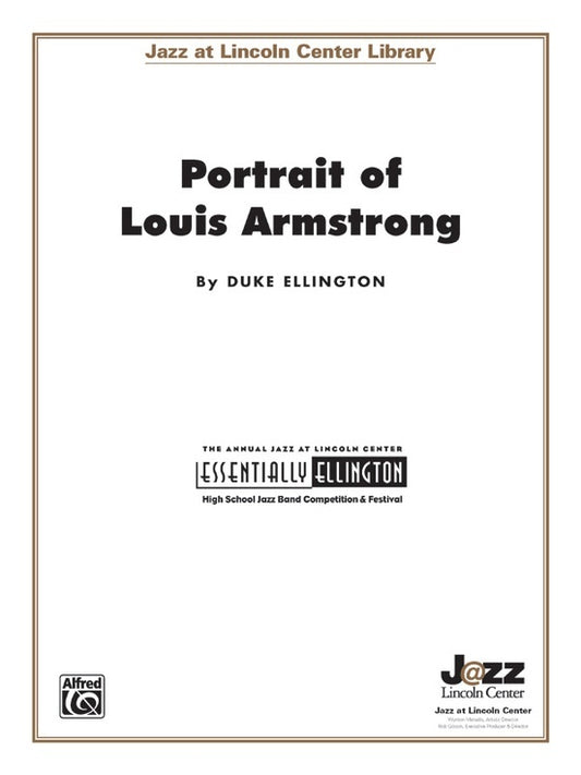 Portrait of Louis Armstrong Jazz Ensemble Sheet Music Grade 3.5 Score