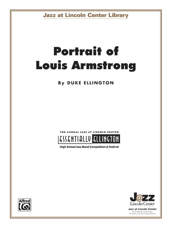 Portrait of Louis Armstrong Jazz Ensemble Sheet Music Grade 3.5