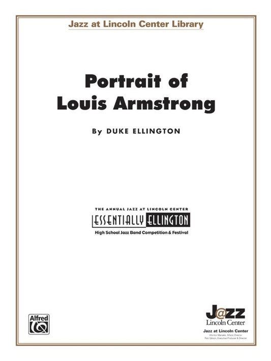 Portrait of Louis Armstrong Jazz Ensemble Sheet Music Grade 3.5