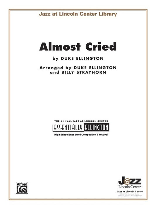 Almost Cried Jazz Ensemble Sheet Music Gr 3.5