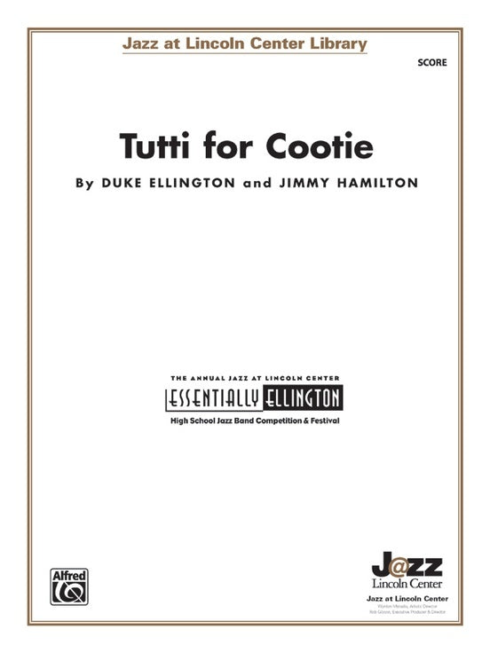 Tutti For Cootie JE Grade 3.5 Conductor Score - Jazz Ensemble Sheet Music