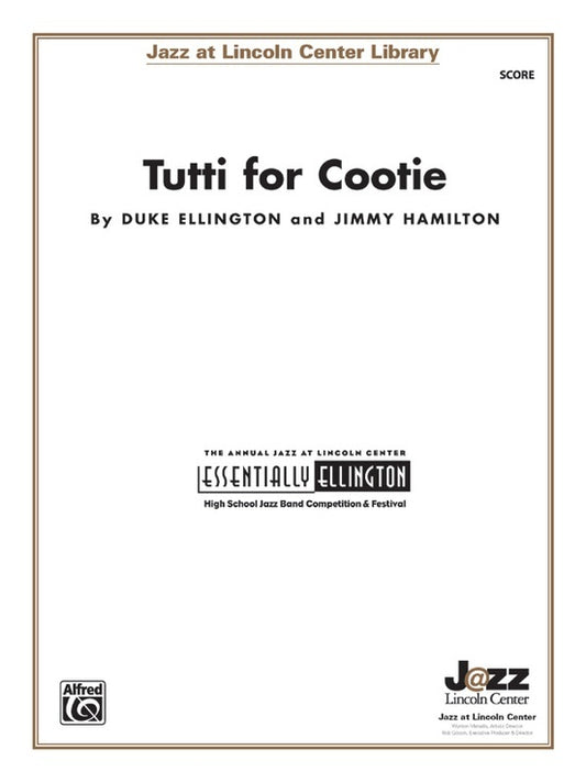 Tutti For Cootie JE Grade 3.5 Conductor Score - Jazz Ensemble Sheet Music