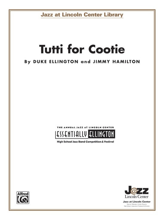 Tutti For Cootie Jazz Ensemble Sheet Music Grade 3.5