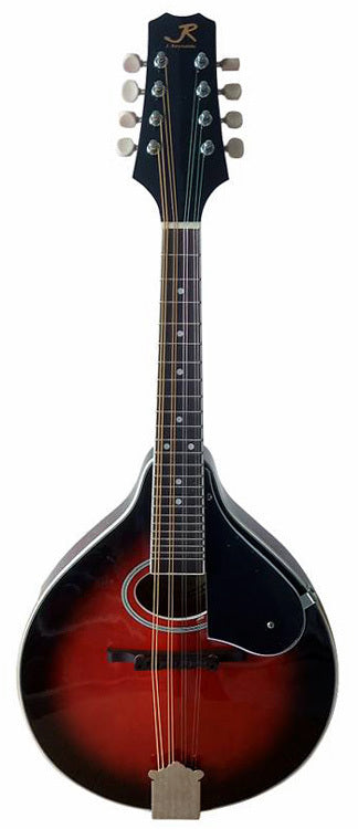 J.Reynolds A-Style Mandolin Red Burst High-Gloss Finish, Spruce Top, Sapele Back, 24 Frets, Chrome Tuning Machines