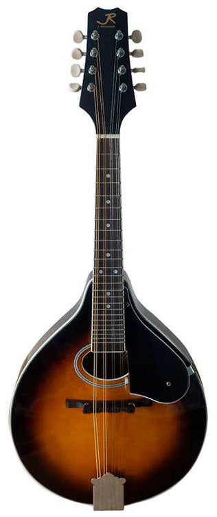 J.Reynolds A-Style Mandolin Tobacco Sunburst Gloss Finish, Spruce Top, Sapele Back, 24 Frets, Chrome Tuning Machines