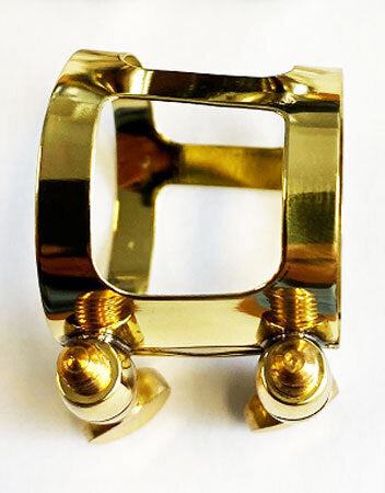 J.Michael Metal Alto Saxophone Ligature - Gold Finish