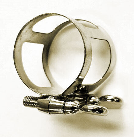 J.Michael Metal Clarinet Ligature Chrome Finish — view 2