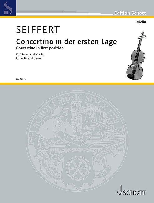 Seiffert Concertino in First Position Op. 24 for Violin and Piano