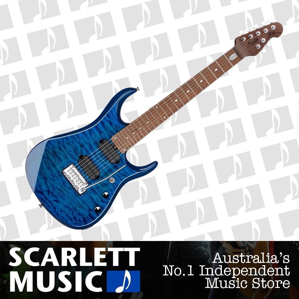 Sterling by MusicMan JP157 John Petrucci Signature 7 String Neptune Blue — view 2