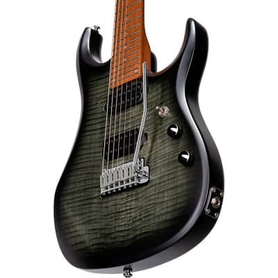 Sterling by Music Man SBMM John Petrucci JP157 Flame Maple, Trans Black Satin Electric Guitar — view 2